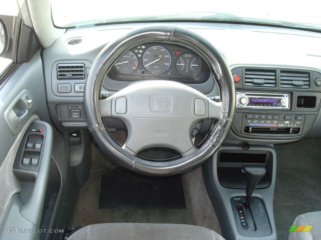1998 Civic LX Sedan - Vogue Silver Metallic / Gray photo #23