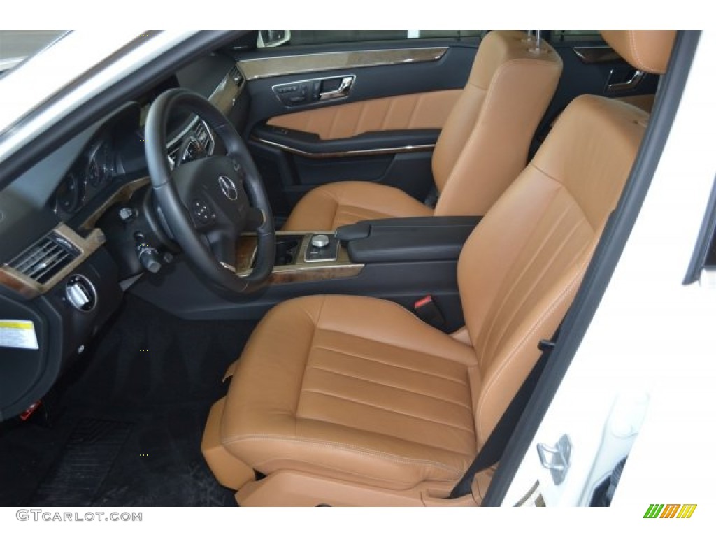 Natural Beige/Black Interior 2011 Mercedes-Benz E 350 Sedan Photo #105250379