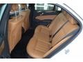2011 Mercedes-Benz E Natural Beige/Black Interior Rear Seat Photo