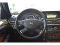 2011 Mercedes-Benz E Natural Beige/Black Interior Steering Wheel Photo