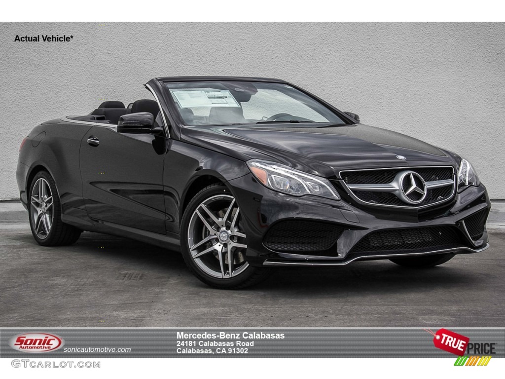 2016 E 550 Cabriolet - Black / Black photo #1