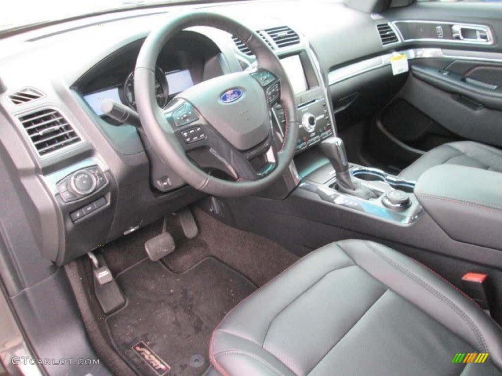Ebony Black Interior 2016 Ford Explorer Sport 4WD Photo #105253623