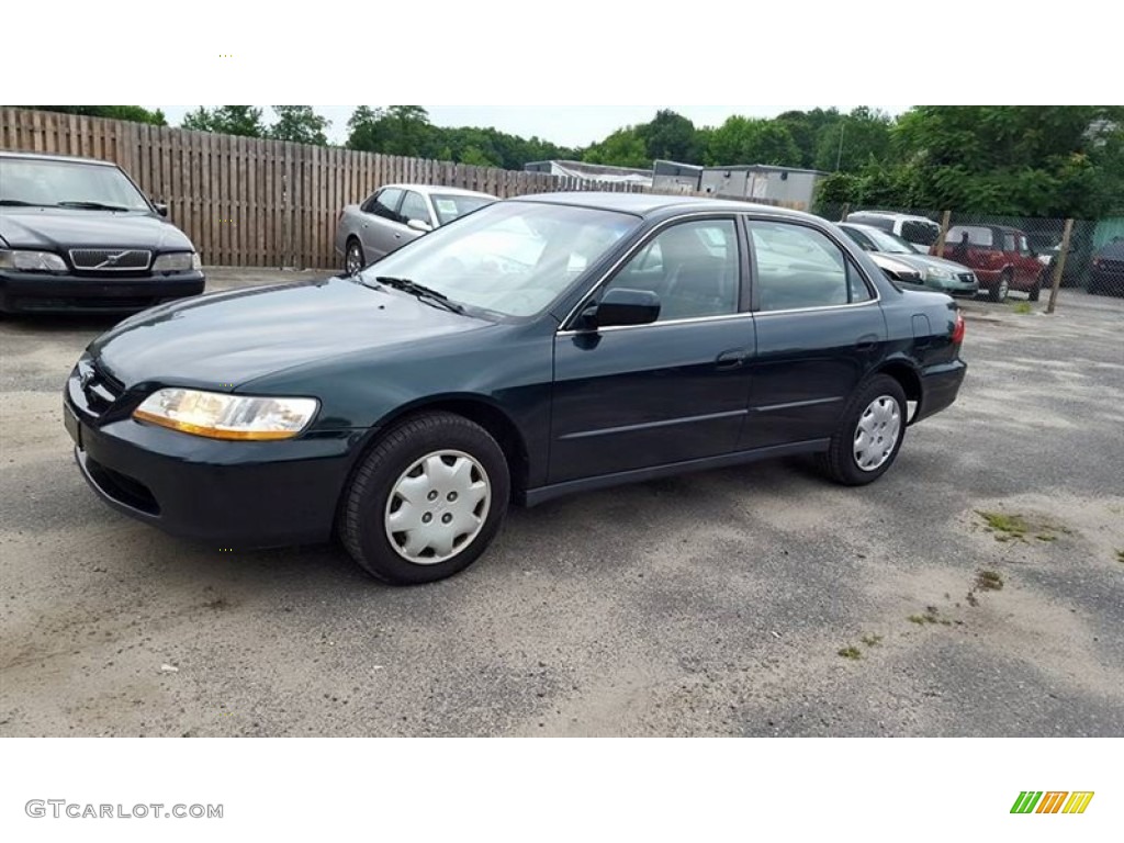1999 Accord LX Sedan - Dark Emerald Pearl / Ivory photo #2
