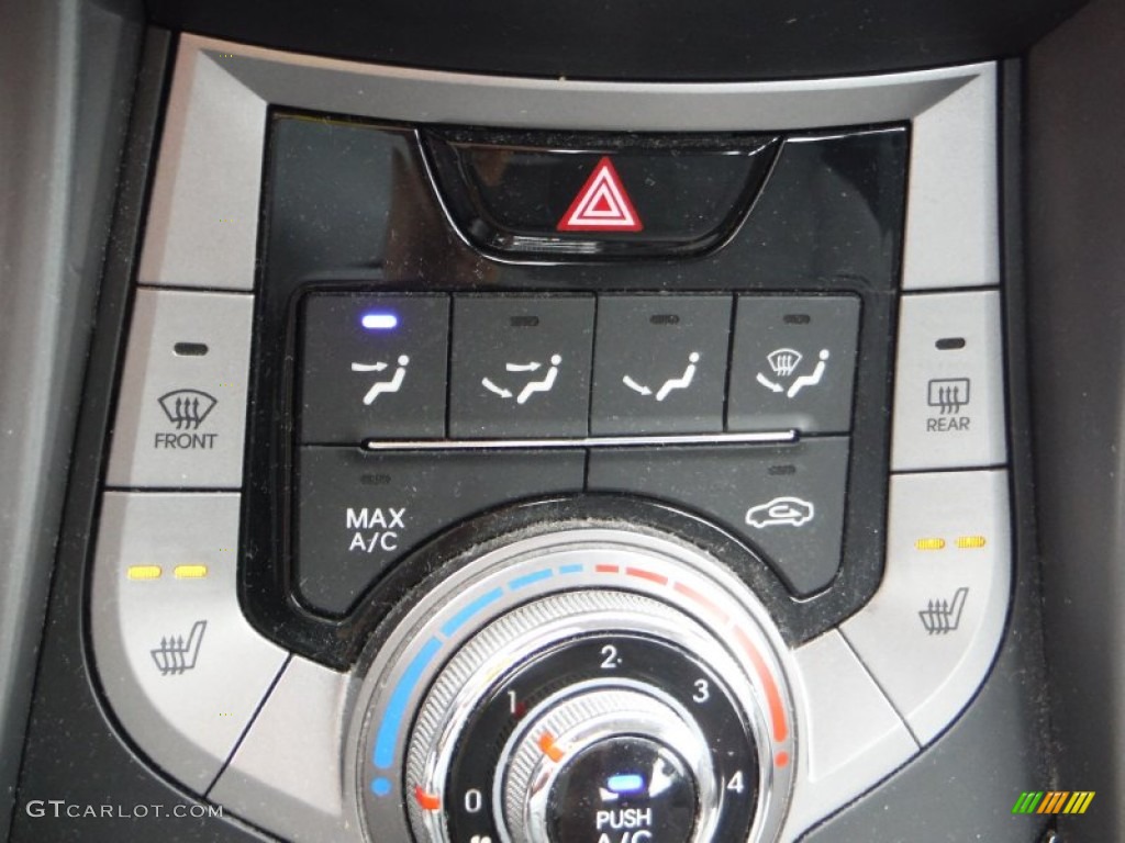 2013 Elantra Coupe GS - Monaco White / Gray photo #14