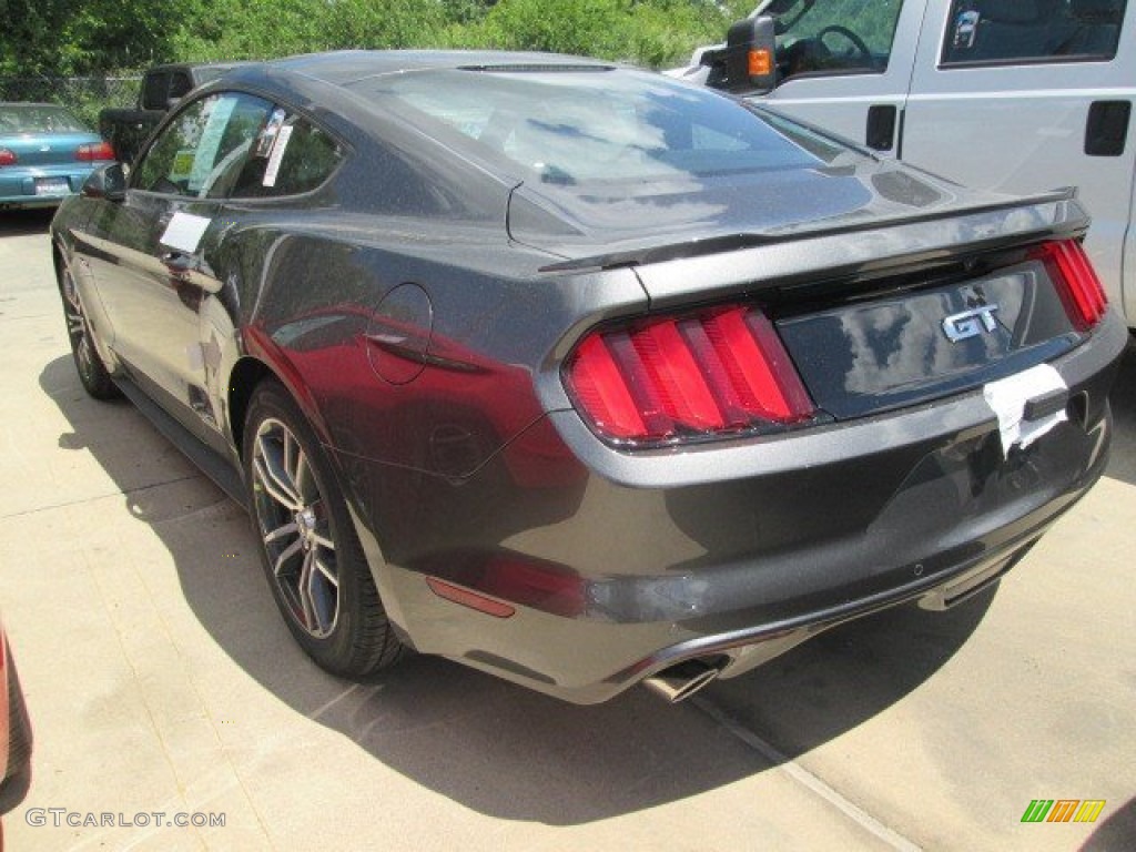 2015 Mustang GT Coupe - Magnetic Metallic / Ebony photo #3