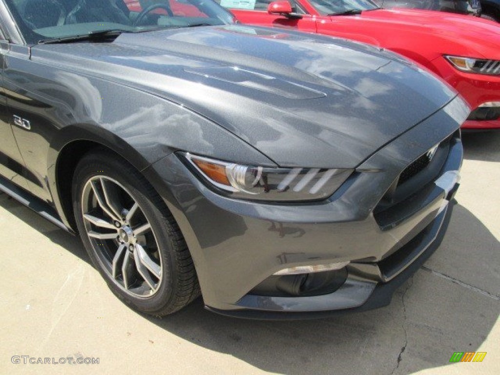 2015 Mustang GT Coupe - Magnetic Metallic / Ebony photo #8