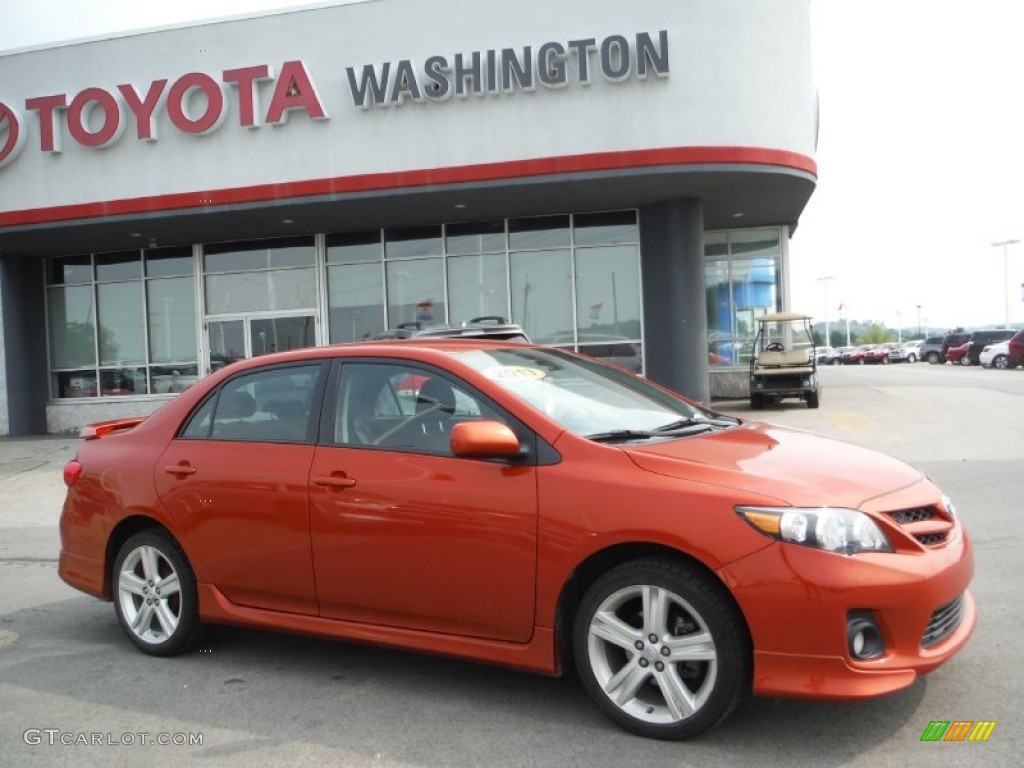 2013 Corolla S Special Edition - Hot Lava / Dark Charcoal photo #2