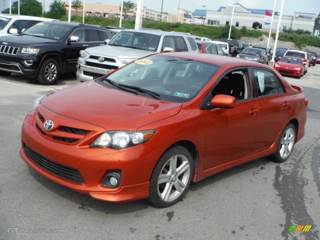 2013 Corolla S Special Edition - Hot Lava / Dark Charcoal photo #4