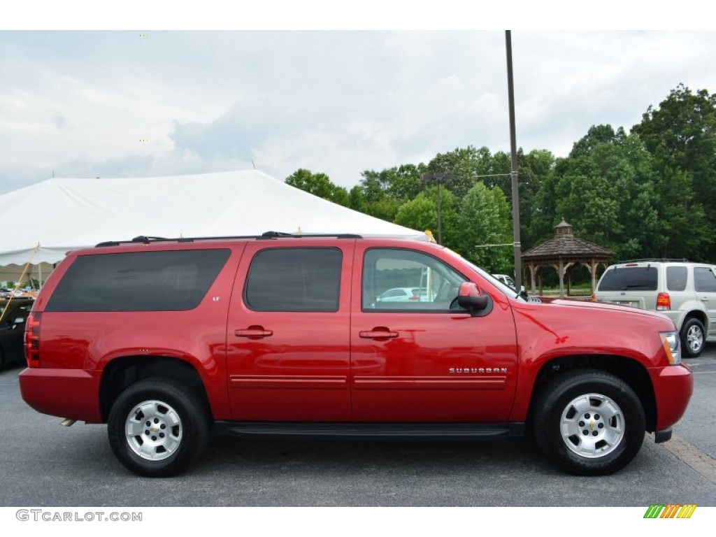 2013 Suburban LT 4x4 - Crystal Red Tintcoat / Ebony photo #2