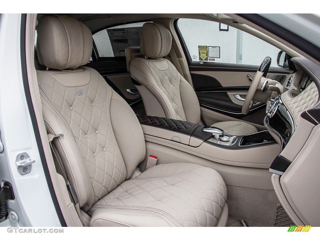 designo Silk Beige/Satin Red Pearl Exclusive Interior 2015 Mercedes-Benz S 550 Sedan Photo #105257637