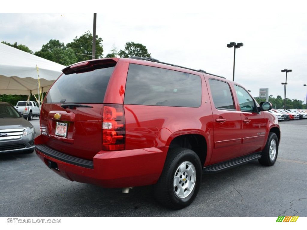 2013 Suburban LT 4x4 - Crystal Red Tintcoat / Ebony photo #3