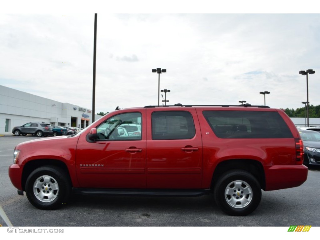 2013 Suburban LT 4x4 - Crystal Red Tintcoat / Ebony photo #6