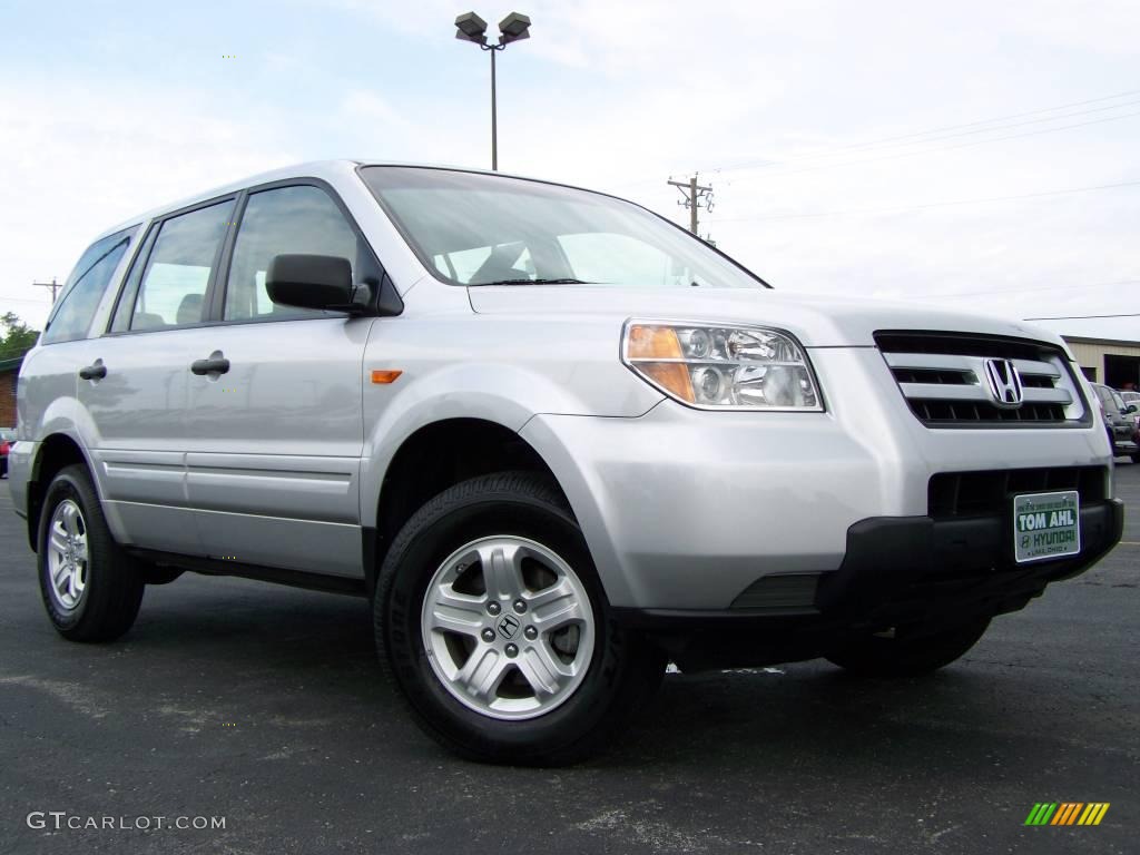 2007 Pilot LX 4WD - Billet Silver Metallic / Gray photo #1