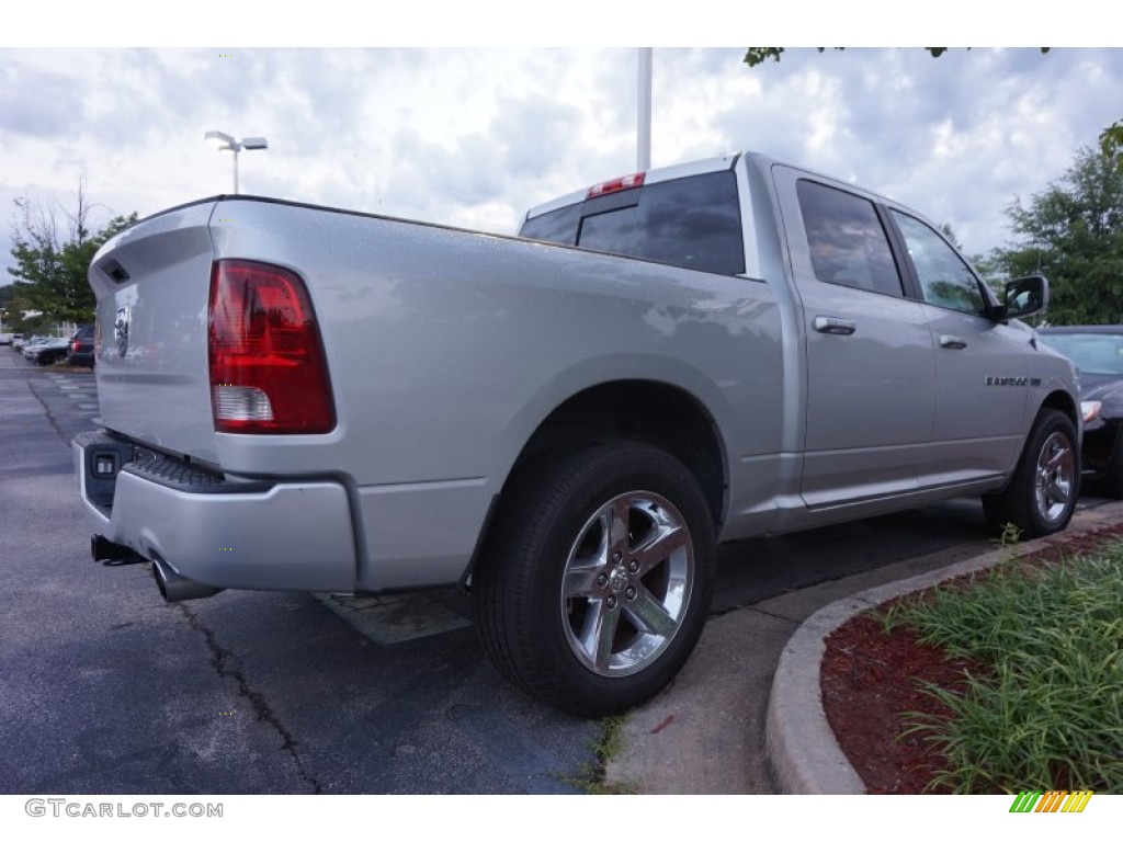 2012 Ram 1500 Sport Crew Cab - Bright Silver Metallic / Dark Slate Gray photo #3