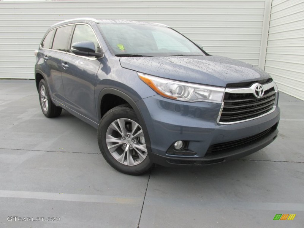 2015 Highlander XLE - Shoreline Blue Pearl / Ash photo #2