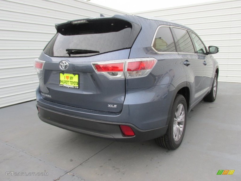2015 Highlander XLE - Shoreline Blue Pearl / Ash photo #4