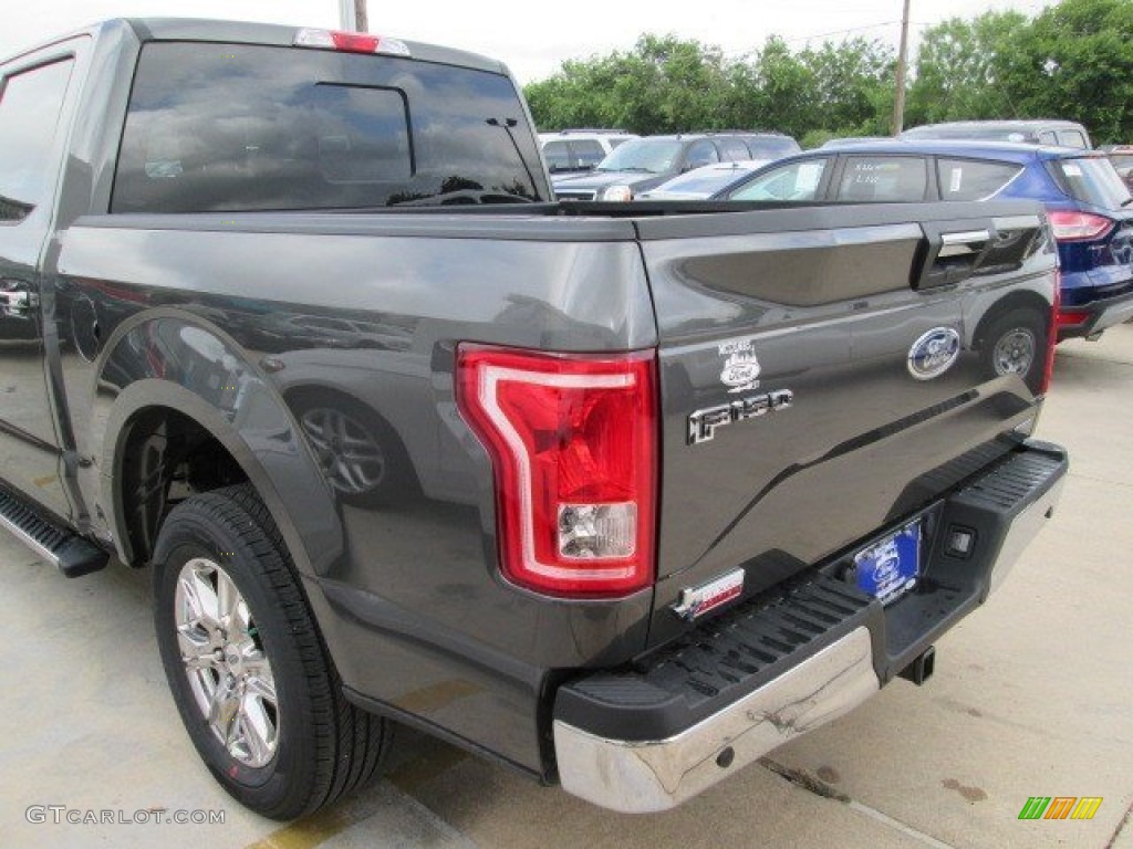 2015 F150 XLT SuperCrew - Magnetic Metallic / Medium Earth Gray photo #10