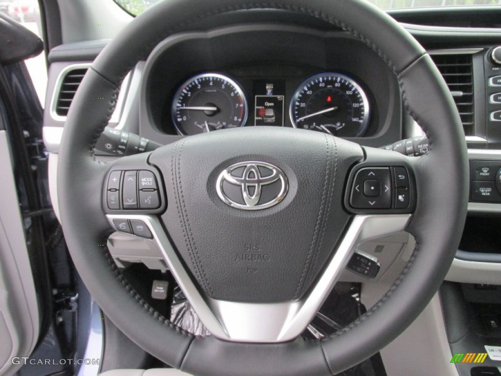 2015 Highlander XLE - Shoreline Blue Pearl / Ash photo #34