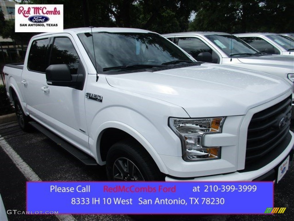 2015 F150 XLT SuperCrew - Oxford White / Black photo #1