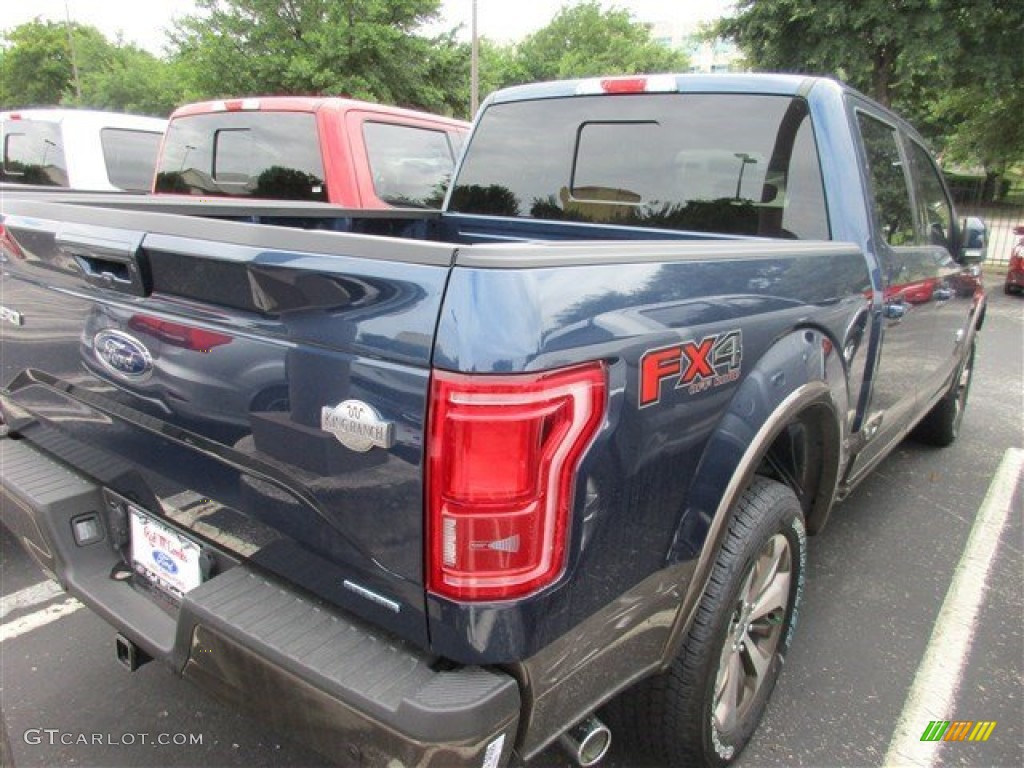 2015 F150 King Ranch SuperCrew 4x4 - Blue Jeans Metallic / King Ranch Java/Mesa photo #8