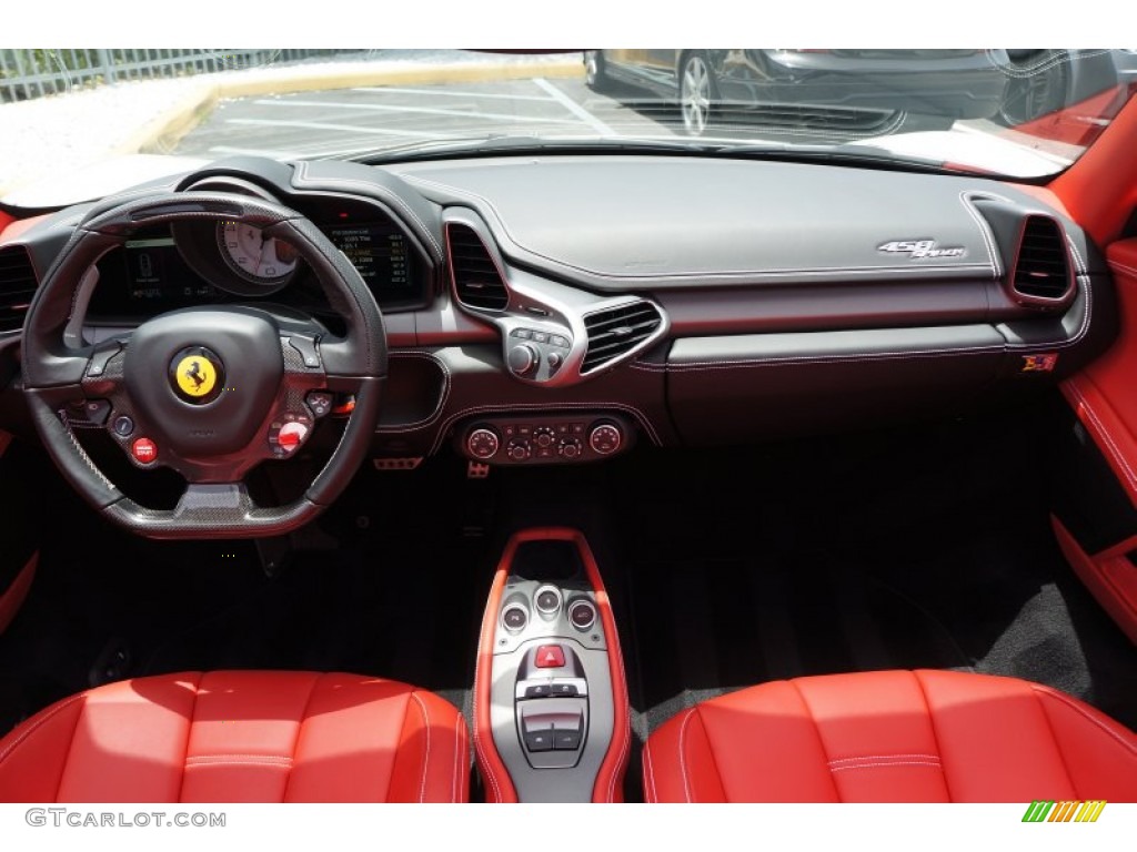 2014 Ferrari 458 Spider Rosso Dashboard Photo #105261816
