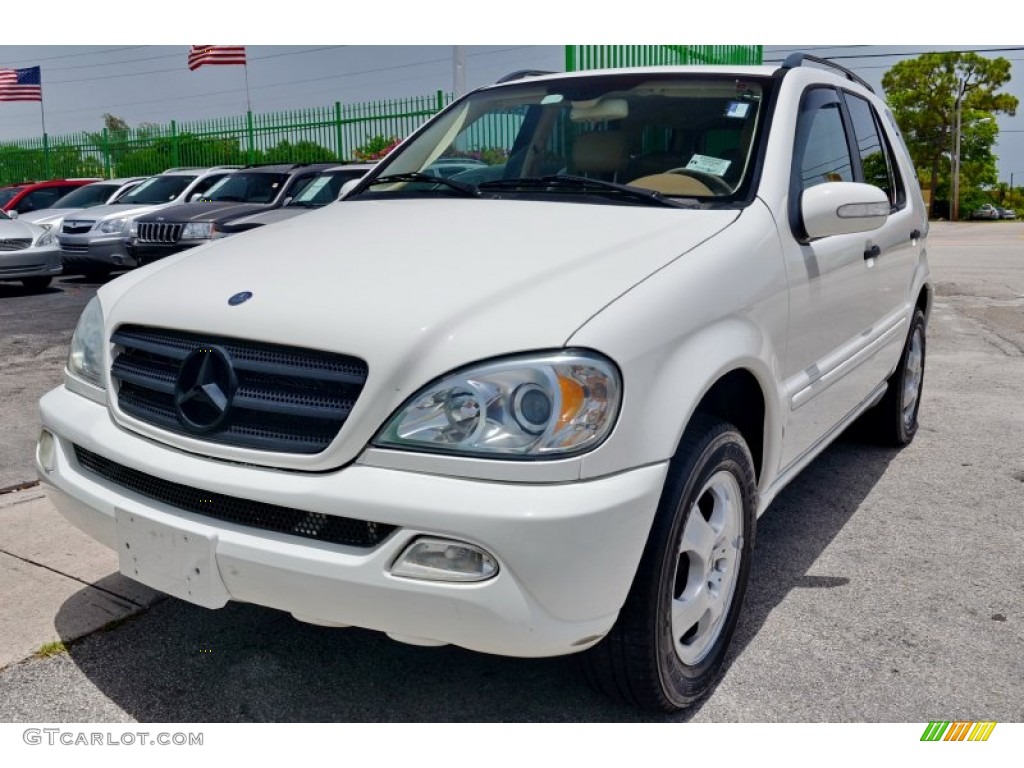2002 ML 320 4Matic - Alabaster White / Java photo #3