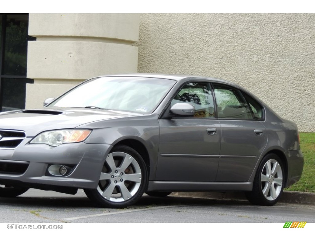 2008 Legacy 2.5 GT Limited Sedan - Obsidian Black Pearl / Off Black photo #10
