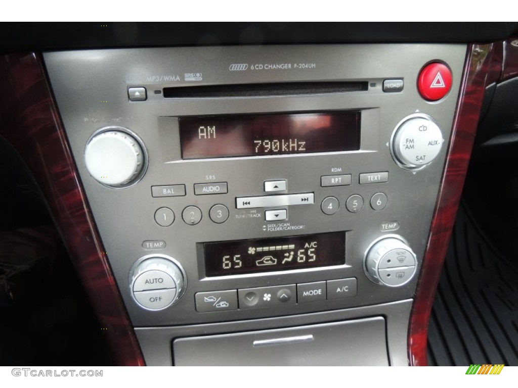 2008 Legacy 2.5 GT Limited Sedan - Obsidian Black Pearl / Off Black photo #18