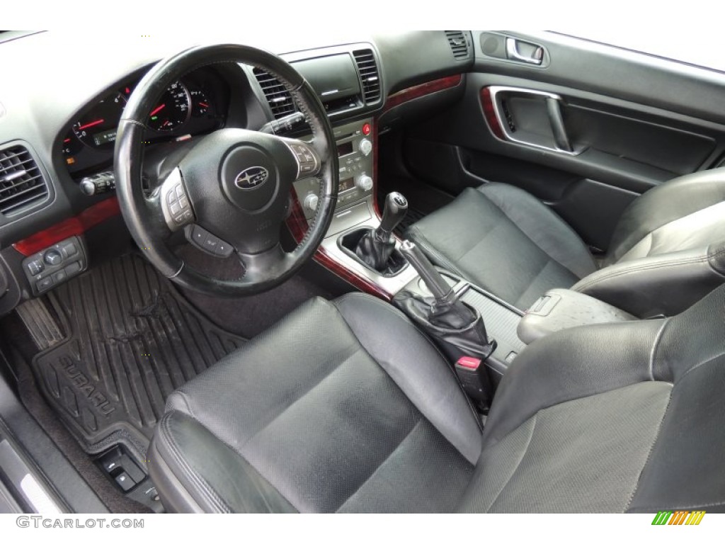 2008 Legacy 2.5 GT Limited Sedan - Obsidian Black Pearl / Off Black photo #20