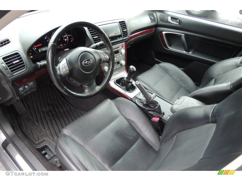 2008 Legacy 2.5 GT Limited Sedan - Obsidian Black Pearl / Off Black photo #21