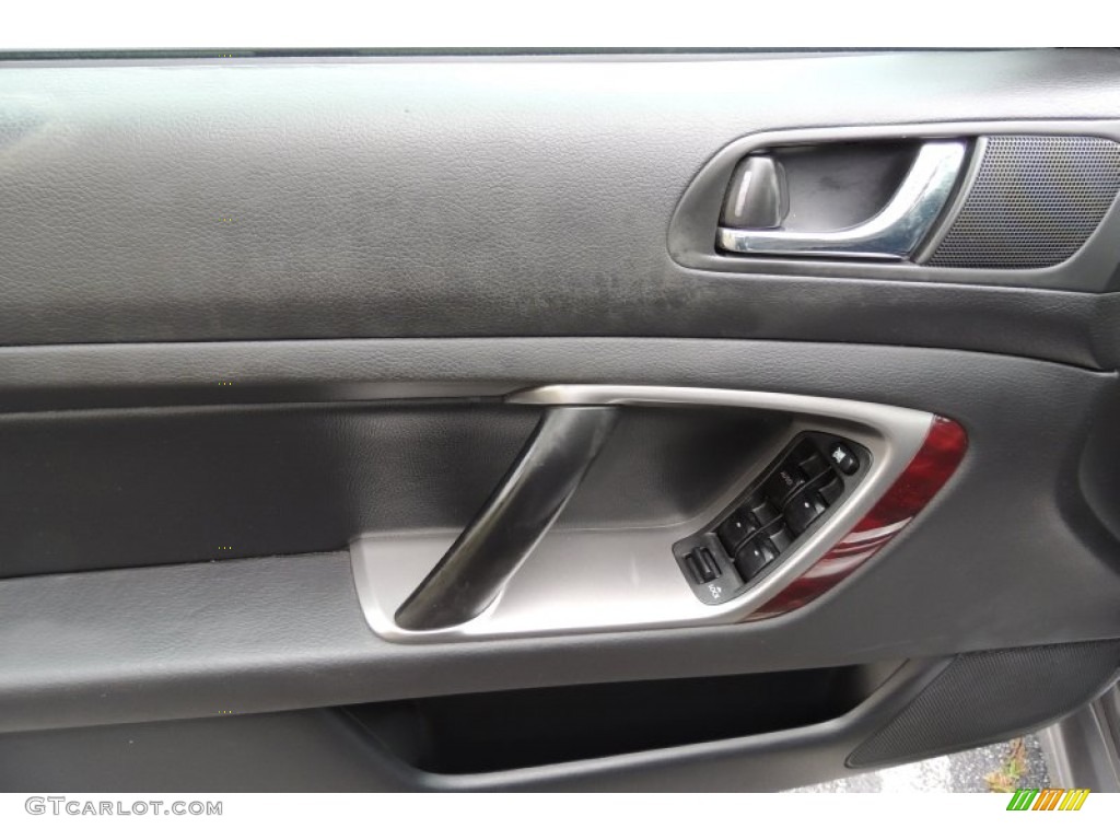 2008 Legacy 2.5 GT Limited Sedan - Obsidian Black Pearl / Off Black photo #28