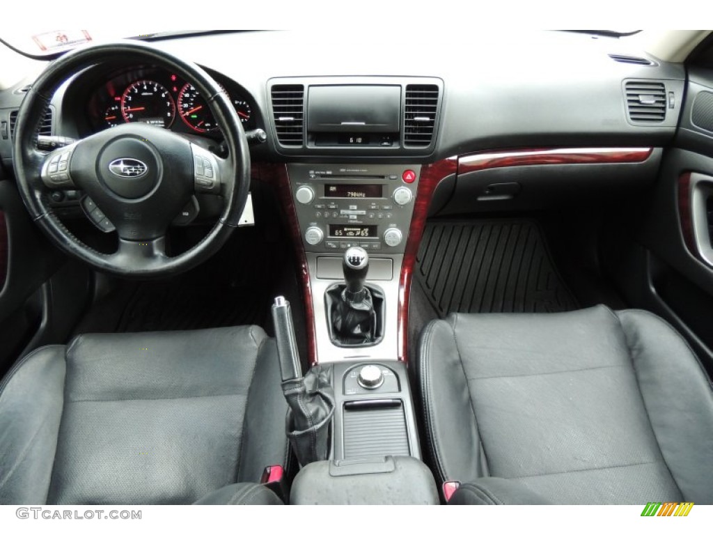 2008 Legacy 2.5 GT Limited Sedan - Obsidian Black Pearl / Off Black photo #30