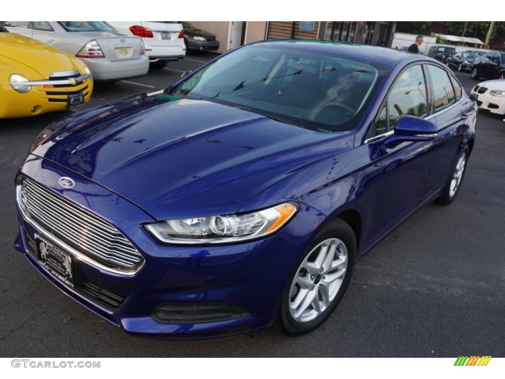 2014 Fusion SE - Deep Impact Blue / Charcoal Black photo #1