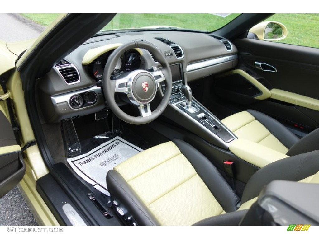 Agate Grey/Lime Gold Interior 2013 Porsche Boxster S Photo #105270304