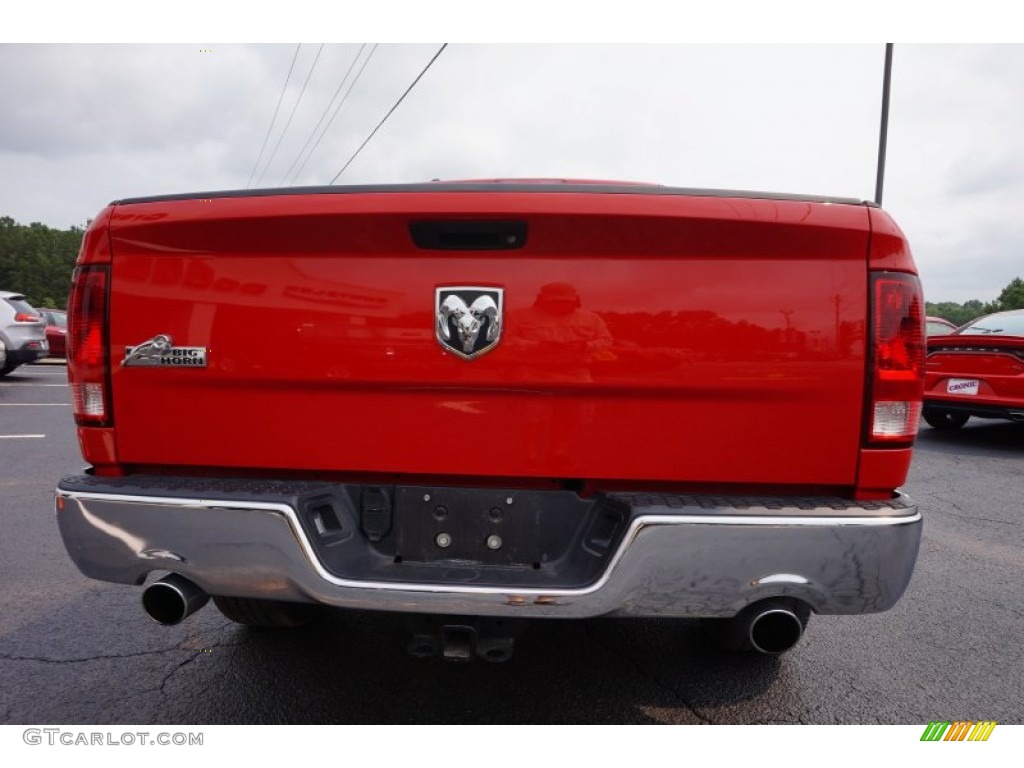 2014 1500 Big Horn Quad Cab - Flame Red / Black/Diesel Gray photo #6