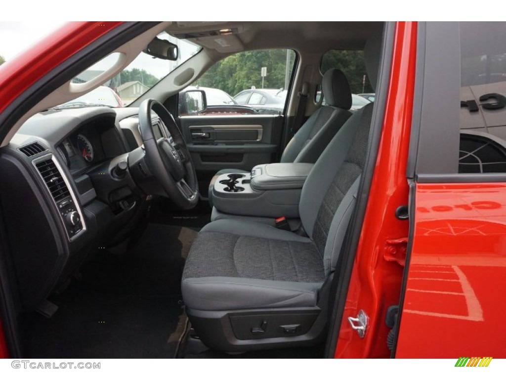 2014 1500 Big Horn Quad Cab - Flame Red / Black/Diesel Gray photo #9