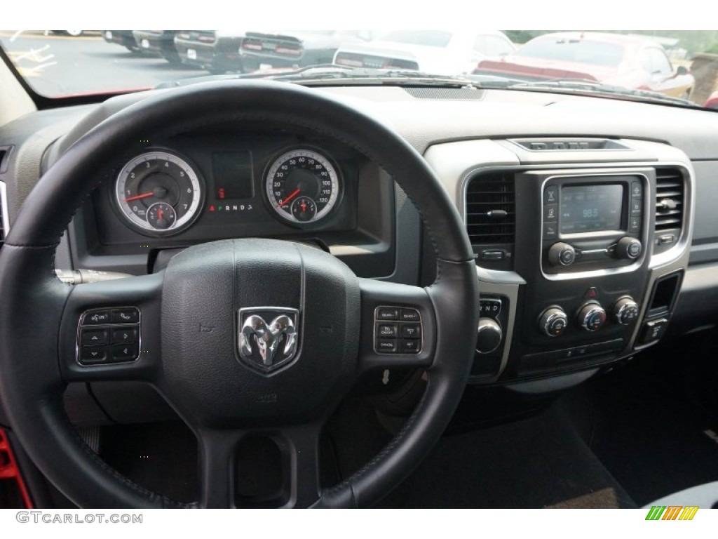 2014 1500 Big Horn Quad Cab - Flame Red / Black/Diesel Gray photo #10