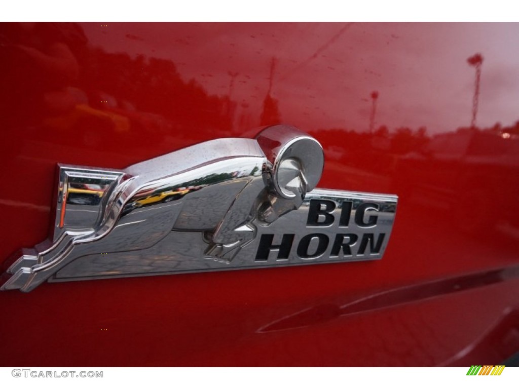 2014 1500 Big Horn Quad Cab - Flame Red / Black/Diesel Gray photo #14