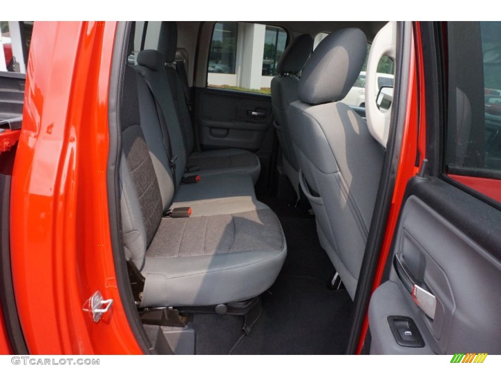 2014 1500 Big Horn Quad Cab - Flame Red / Black/Diesel Gray photo #15