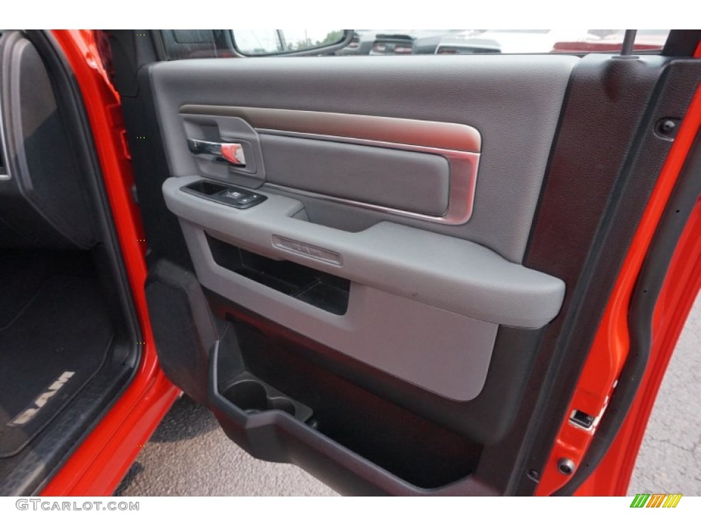 2014 1500 Big Horn Quad Cab - Flame Red / Black/Diesel Gray photo #18