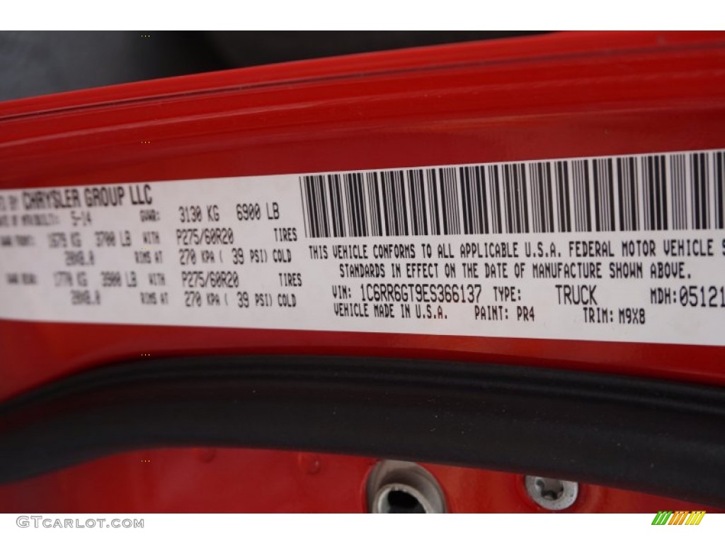 2014 1500 Big Horn Quad Cab - Flame Red / Black/Diesel Gray photo #23