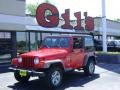 2002 Flame Red Jeep Wrangler X 4x4  photo #1