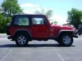 2002 Flame Red Jeep Wrangler X 4x4  photo #8