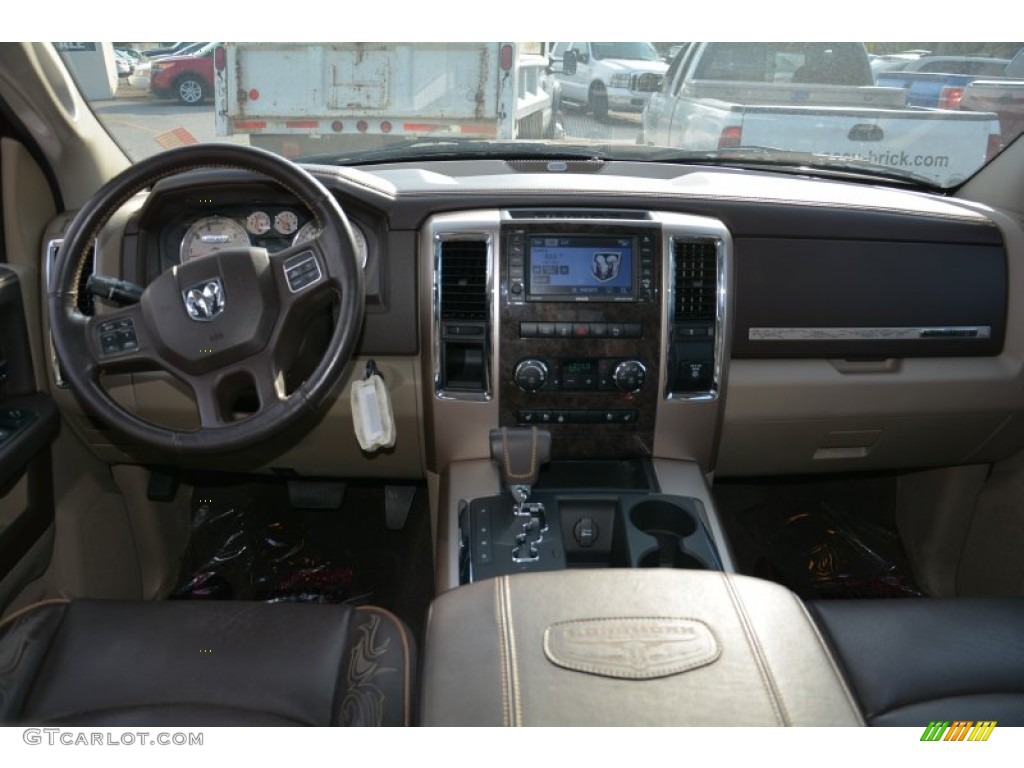 2012 Ram 1500 Laramie Longhorn Crew Cab - Saddle Brown Pearl / Light Pebble Beige/Bark Brown photo #9