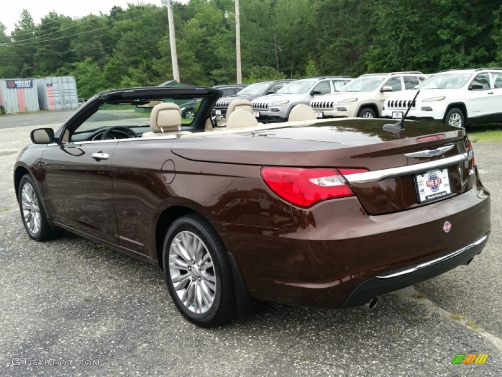 2013 200 Limited Convertible - Deep Auburn Pearl / Black/Light Frost Beige photo #7
