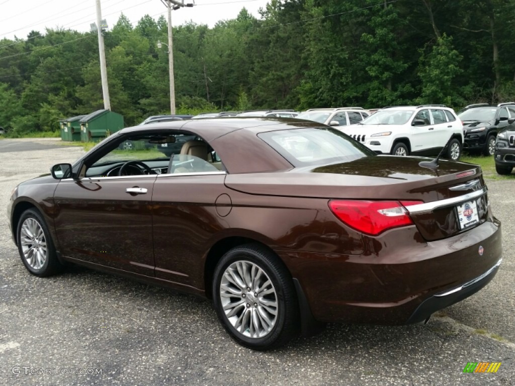 2013 200 Limited Convertible - Deep Auburn Pearl / Black/Light Frost Beige photo #22