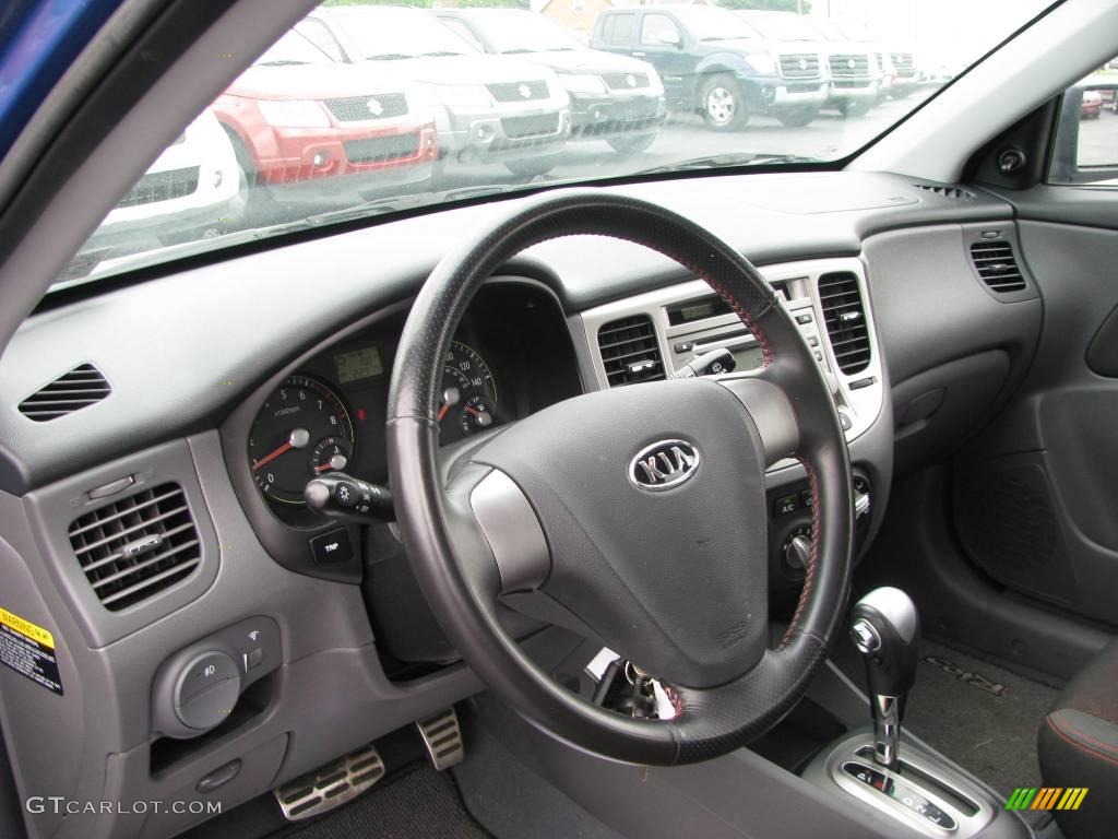 2007 Rio Rio5 SX Hatchback - Sapphire Blue / Gray photo #6