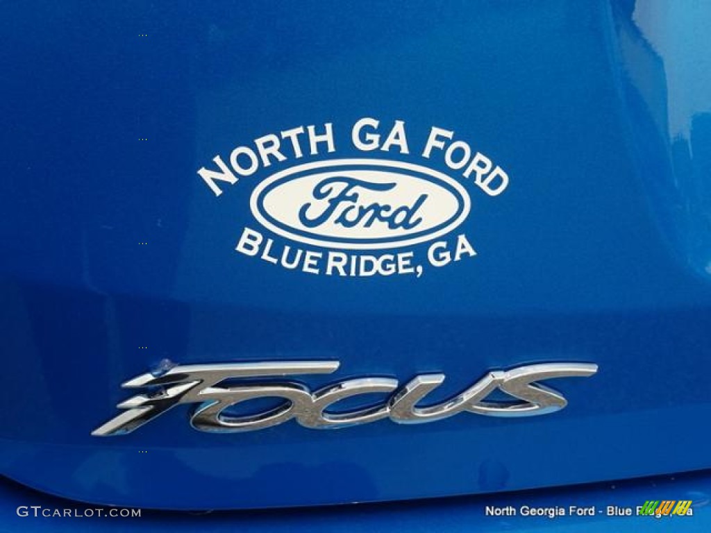 2015 Focus SE Sedan - Blue Candy Metallic / Medium Light Stone photo #36