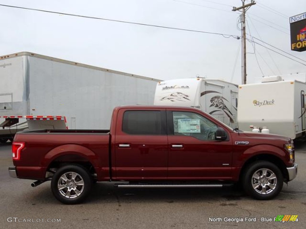 2015 F150 XLT SuperCrew - Bronze Fire Metallic / Medium Light Camel photo #6