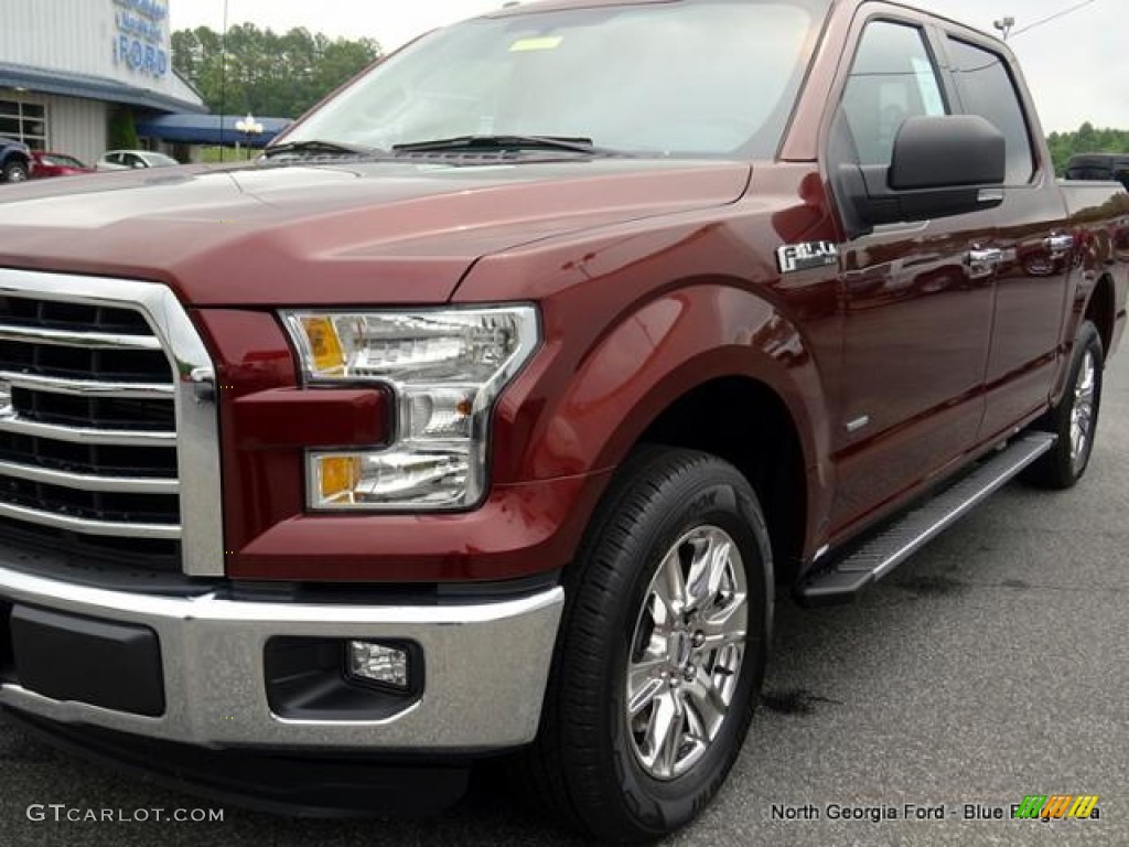 2015 F150 XLT SuperCrew - Bronze Fire Metallic / Medium Light Camel photo #33